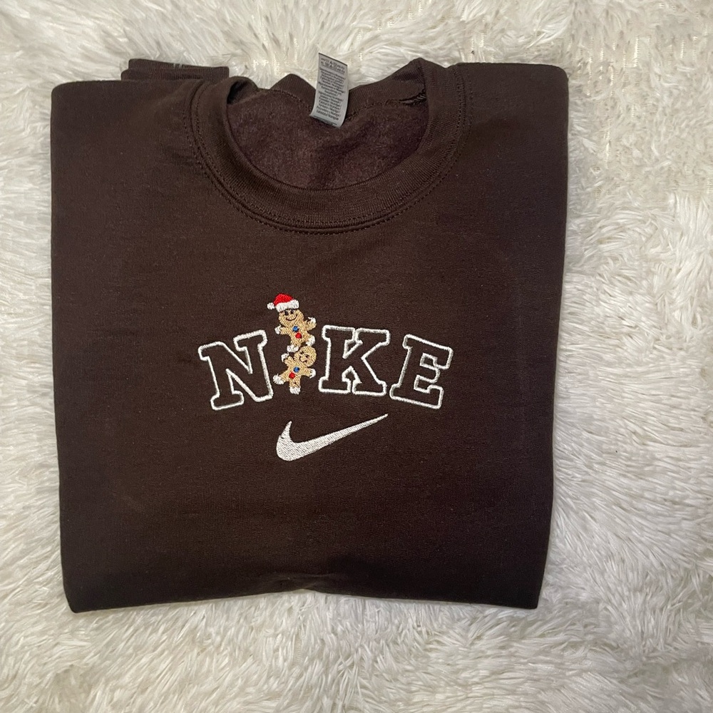 Custom embroidered Christmas sweatshirt